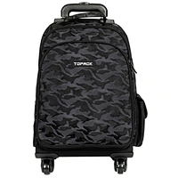 Dark Camo Wheeled Rolling Backpack